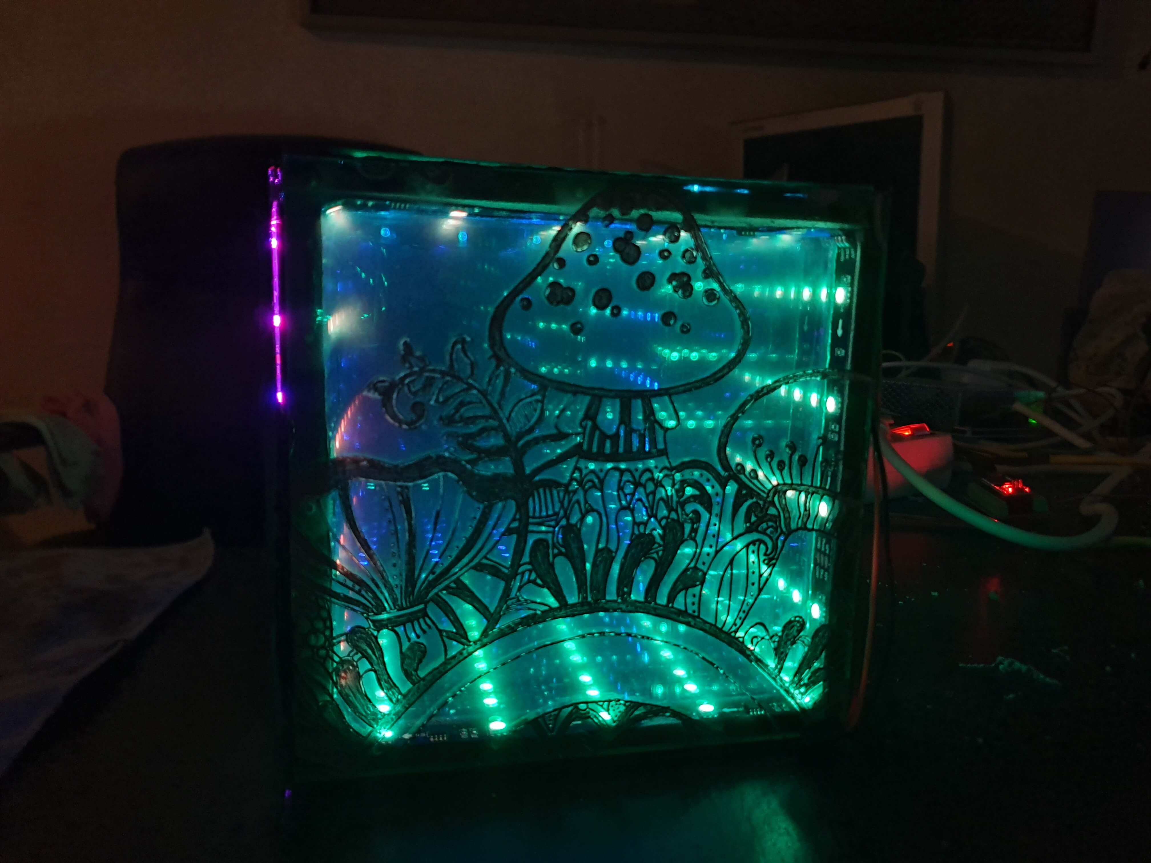 Magic Mushroom Engraving